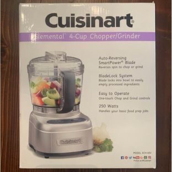 Cuisinart Kitchen Cuisinart 4 Cup Chopper Grinder Silver Poshmark